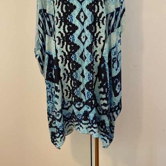 Blue Rococo Sand Blue Embellished Hooded Kaftan Size Small - Picture 4 of 15